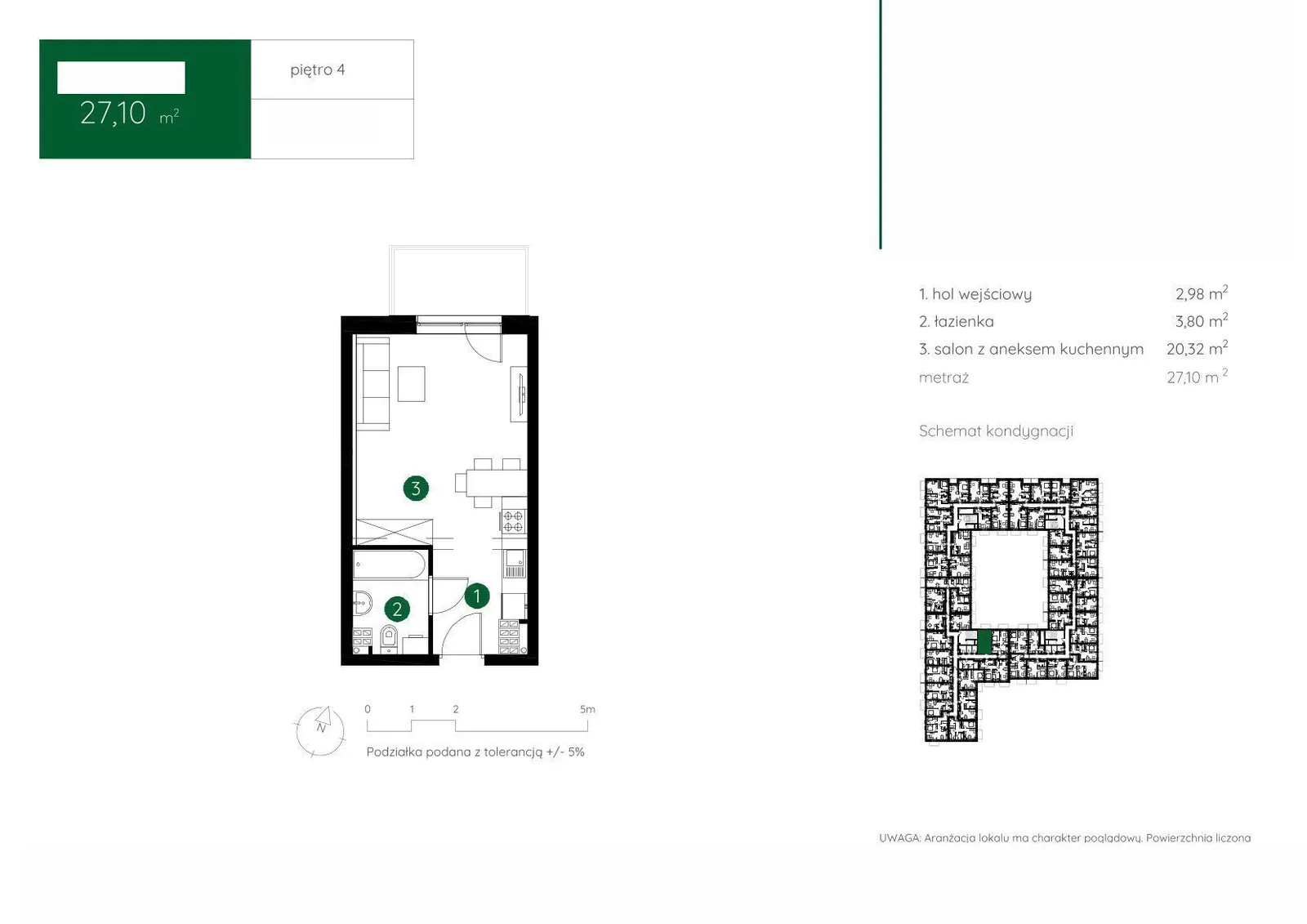 Floor plan: Apartment no. 1.A.4.01