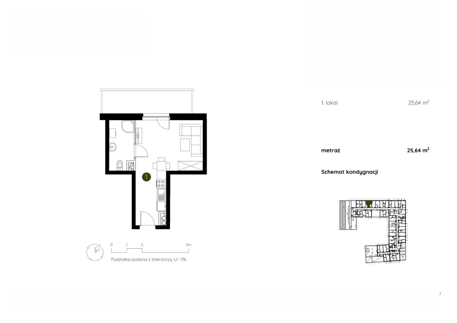 Floor plan: Apartment no. 2.D.10.03