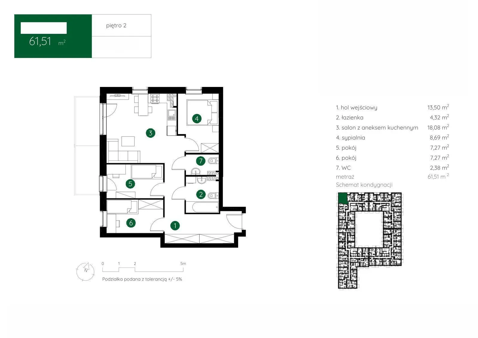 Floor plan: Apartment no. 1.D.2.06