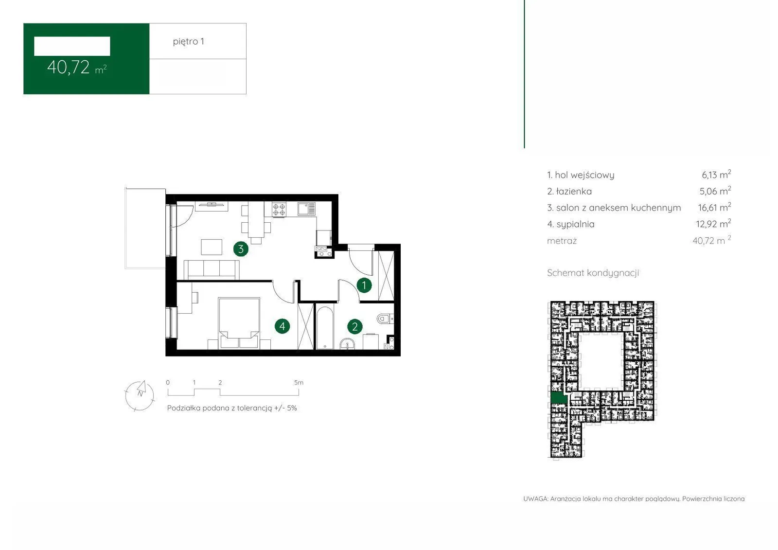 Floor plan: Apartment no. 1.A.1.12