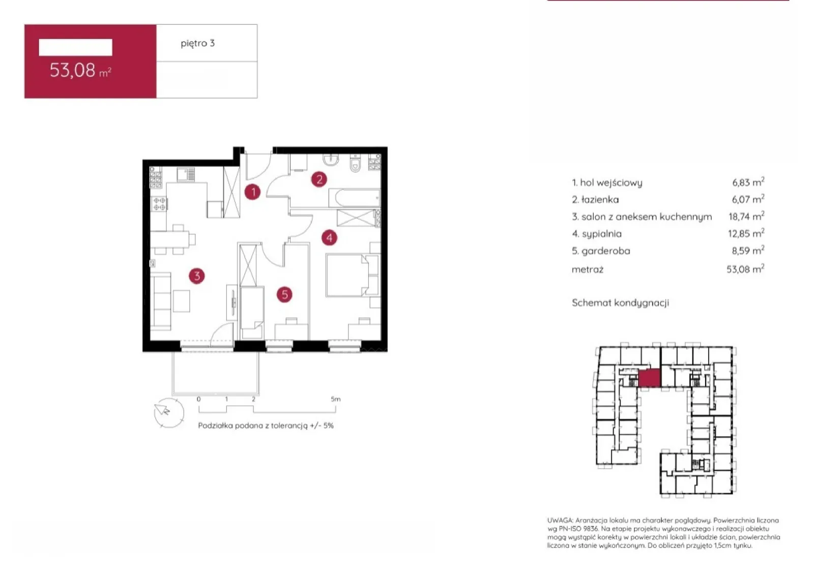 Floor plan: Apartment no. 1.C.3.15