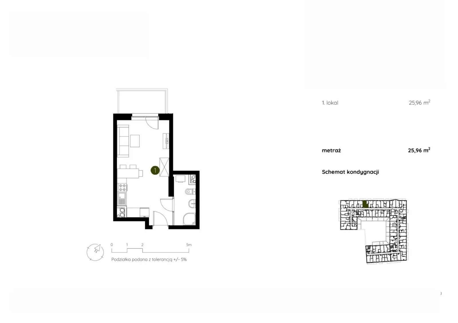 Floor plan: Apartment no. 2.D.1.12