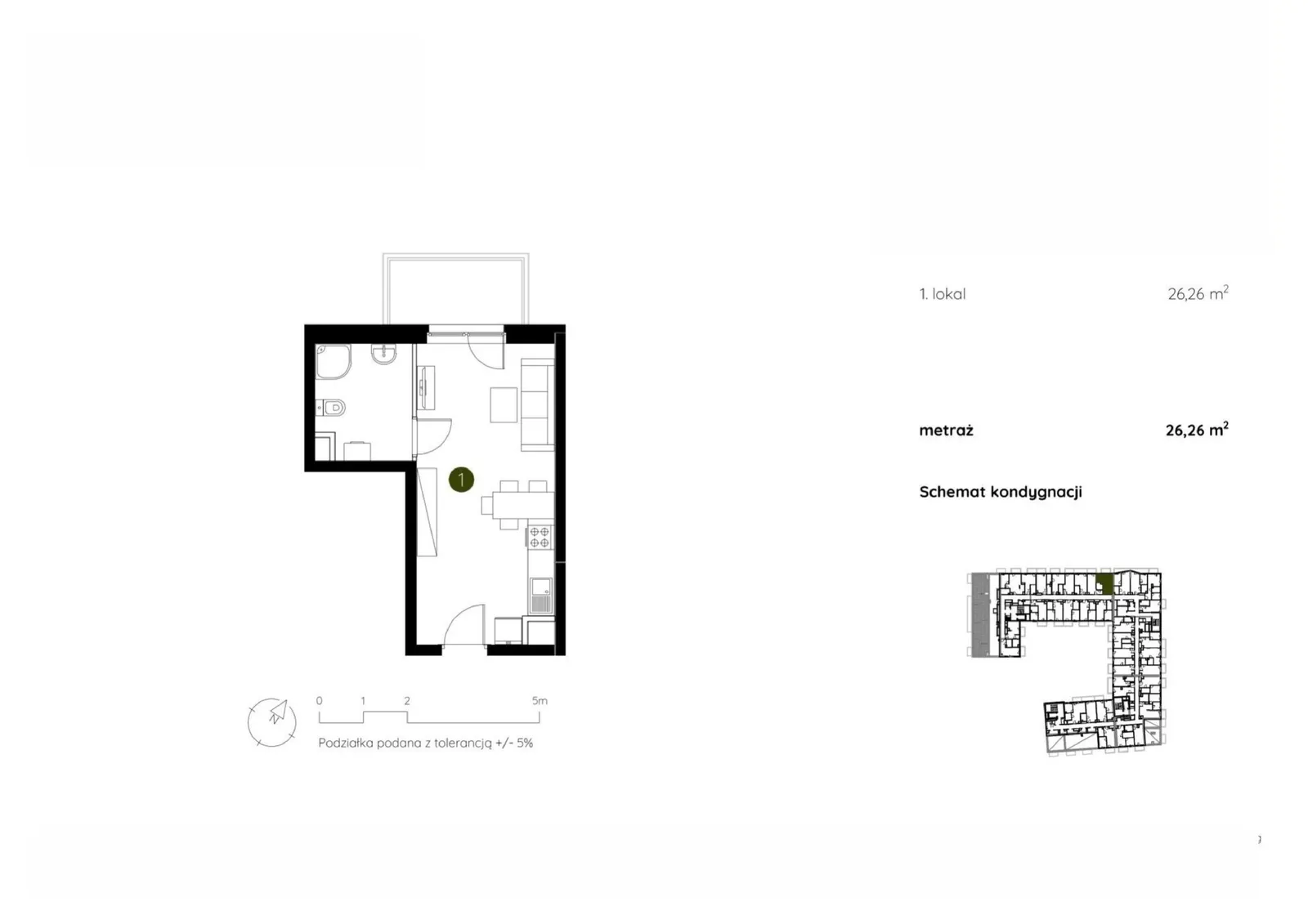 Floor plan: Apartment no. 2.C.7.06