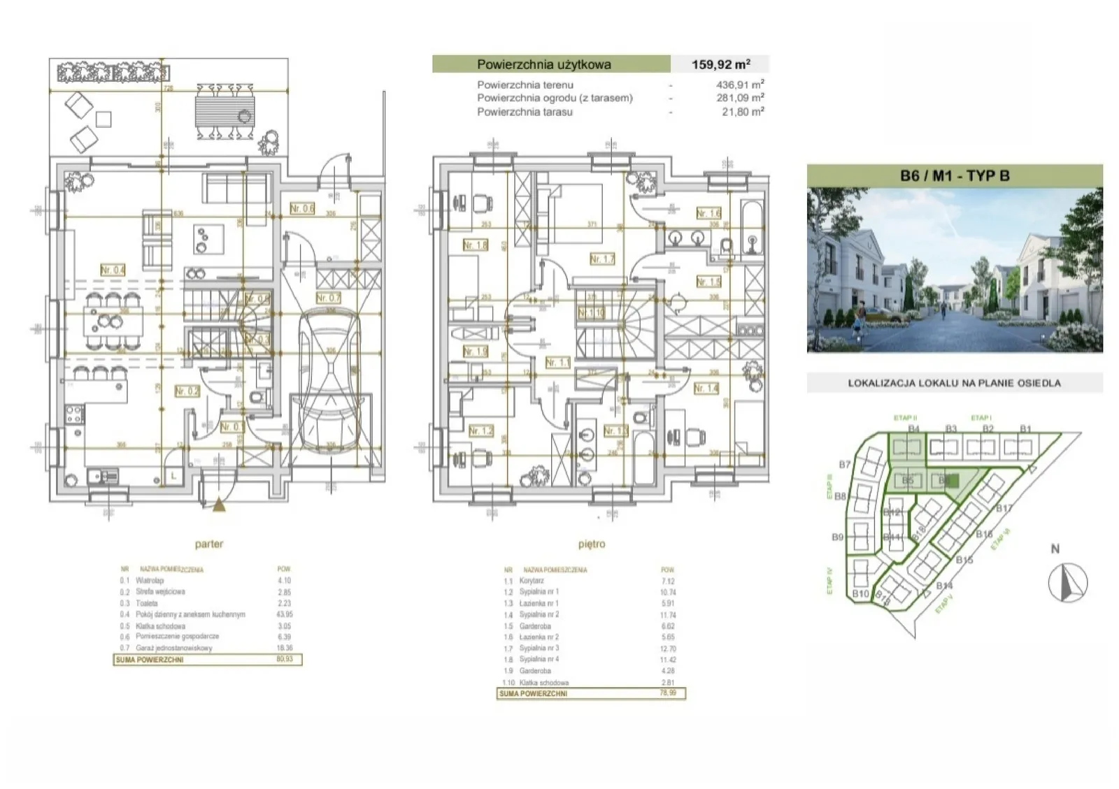 Floor plan: Apartment no. B6/M2