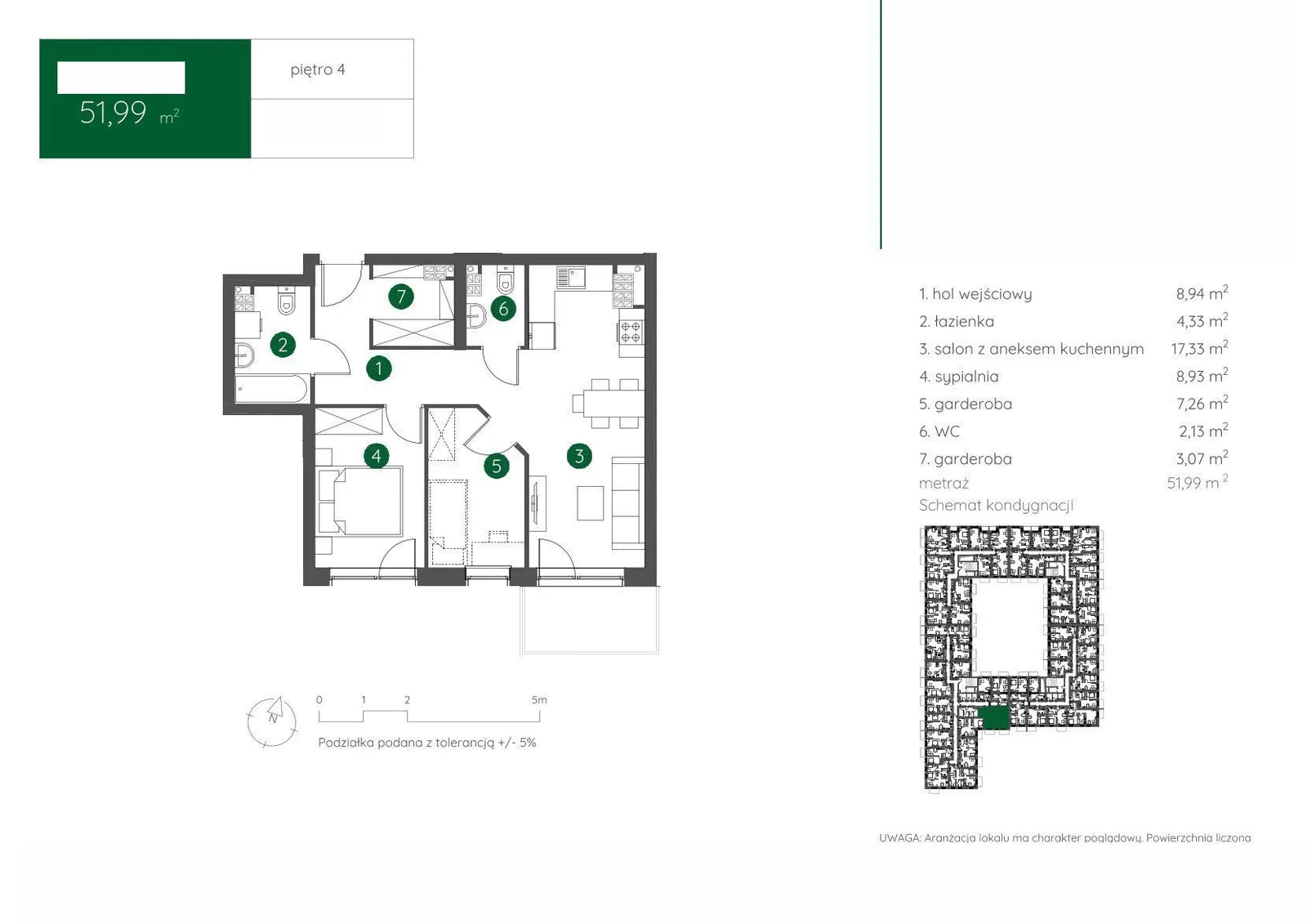 Floor plan: Apartment no. 1.A.4.03