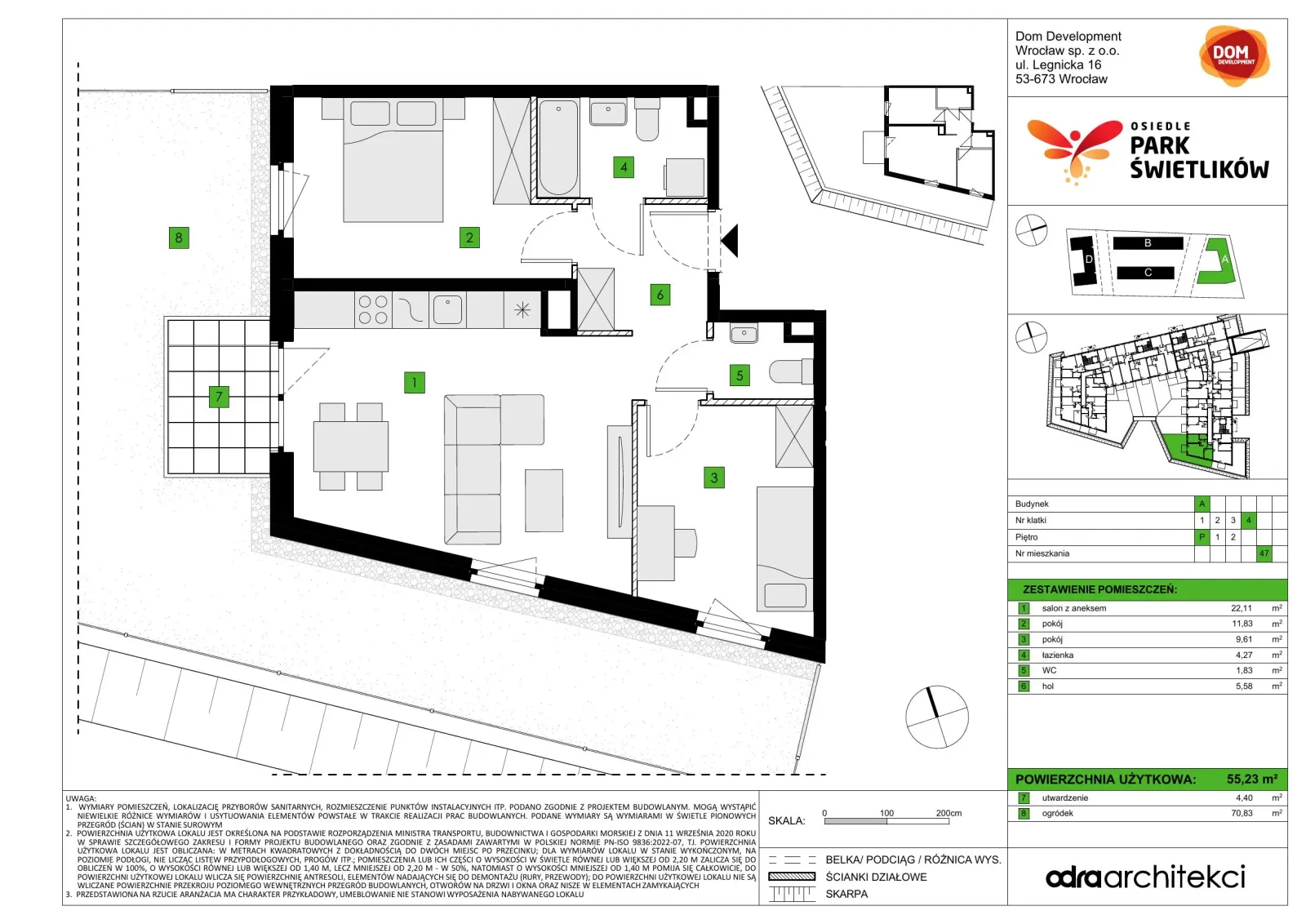 Floor plan: Apartment no. A47