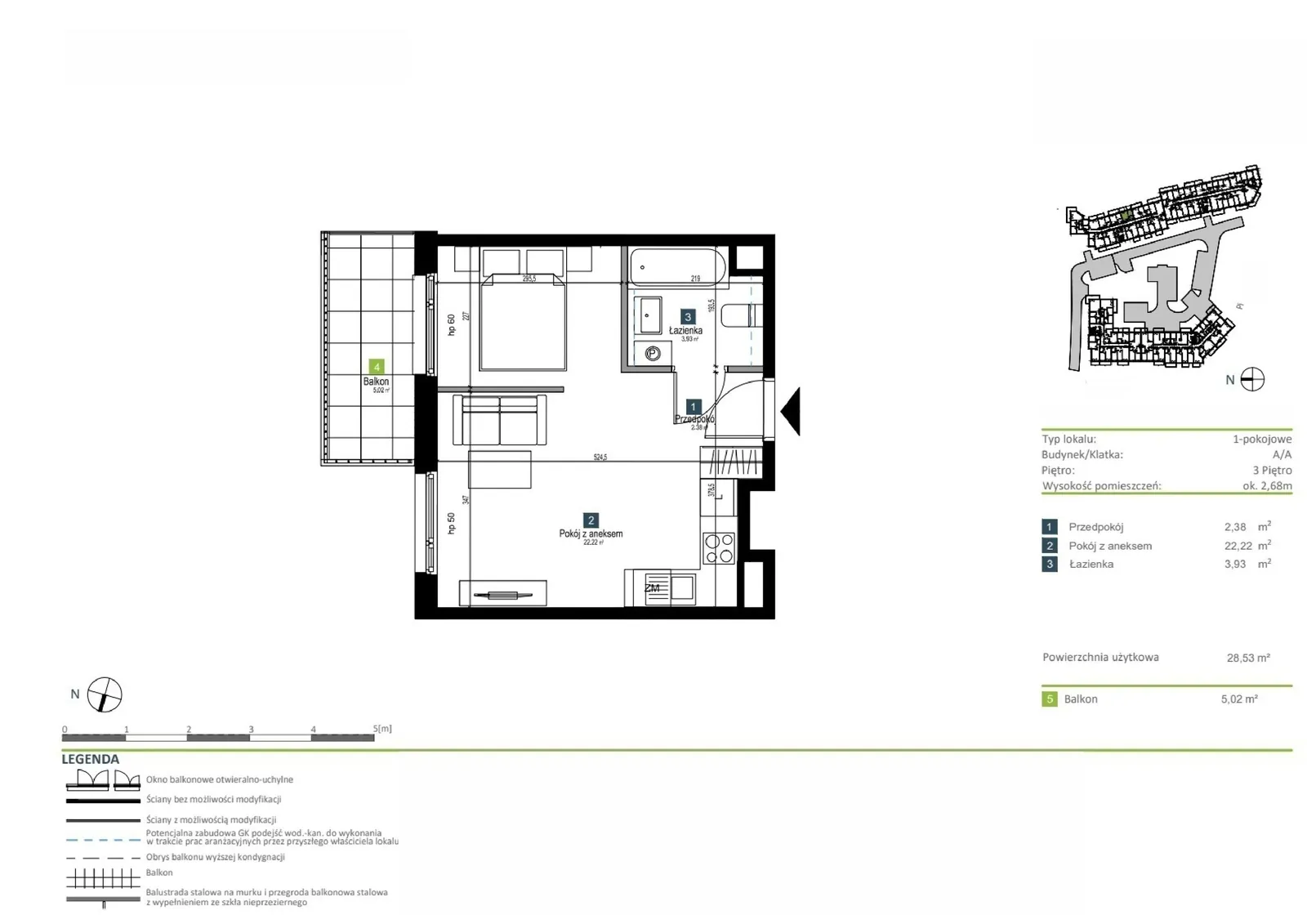 Floor plan: Apartment no. AA0307