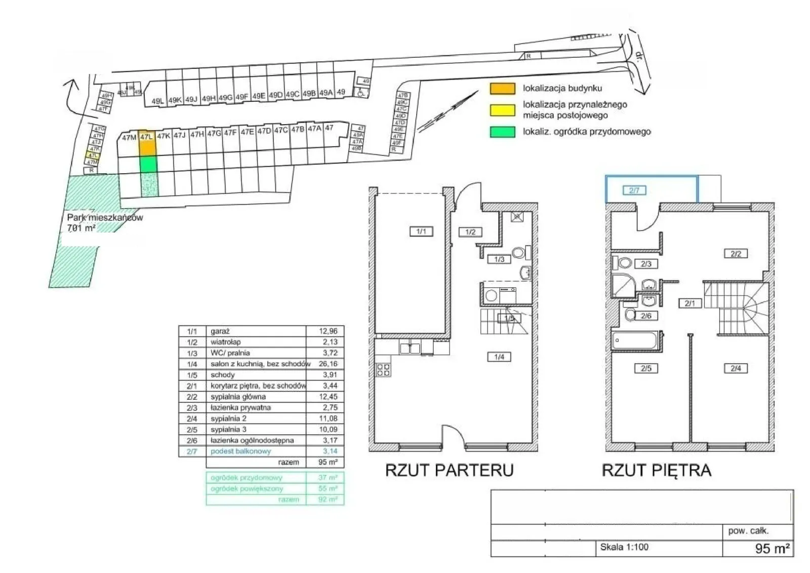 Floor plan: Apartment no. 47L
