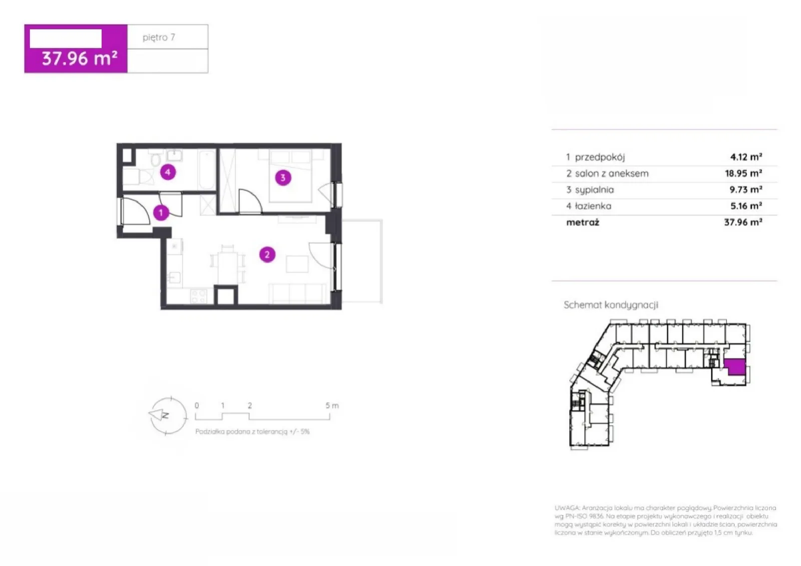 Floor plan: Apartment no. 2.C.7.10