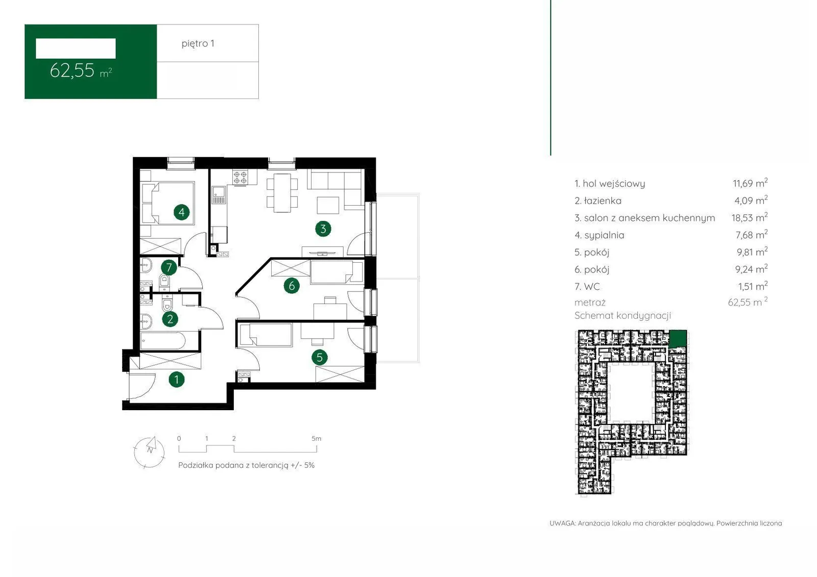 Floor plan: Apartment no. 1.C.1.06