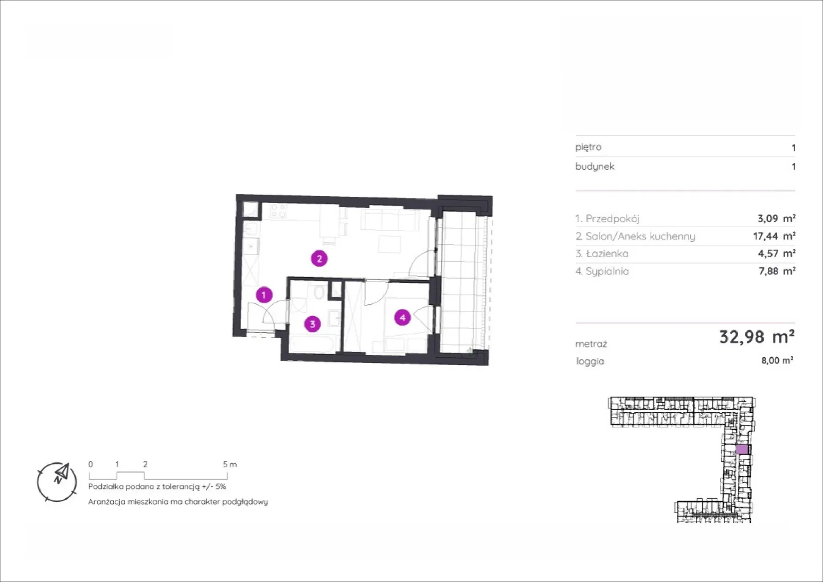 Floor plan: Apartment no. 1.C.1.03