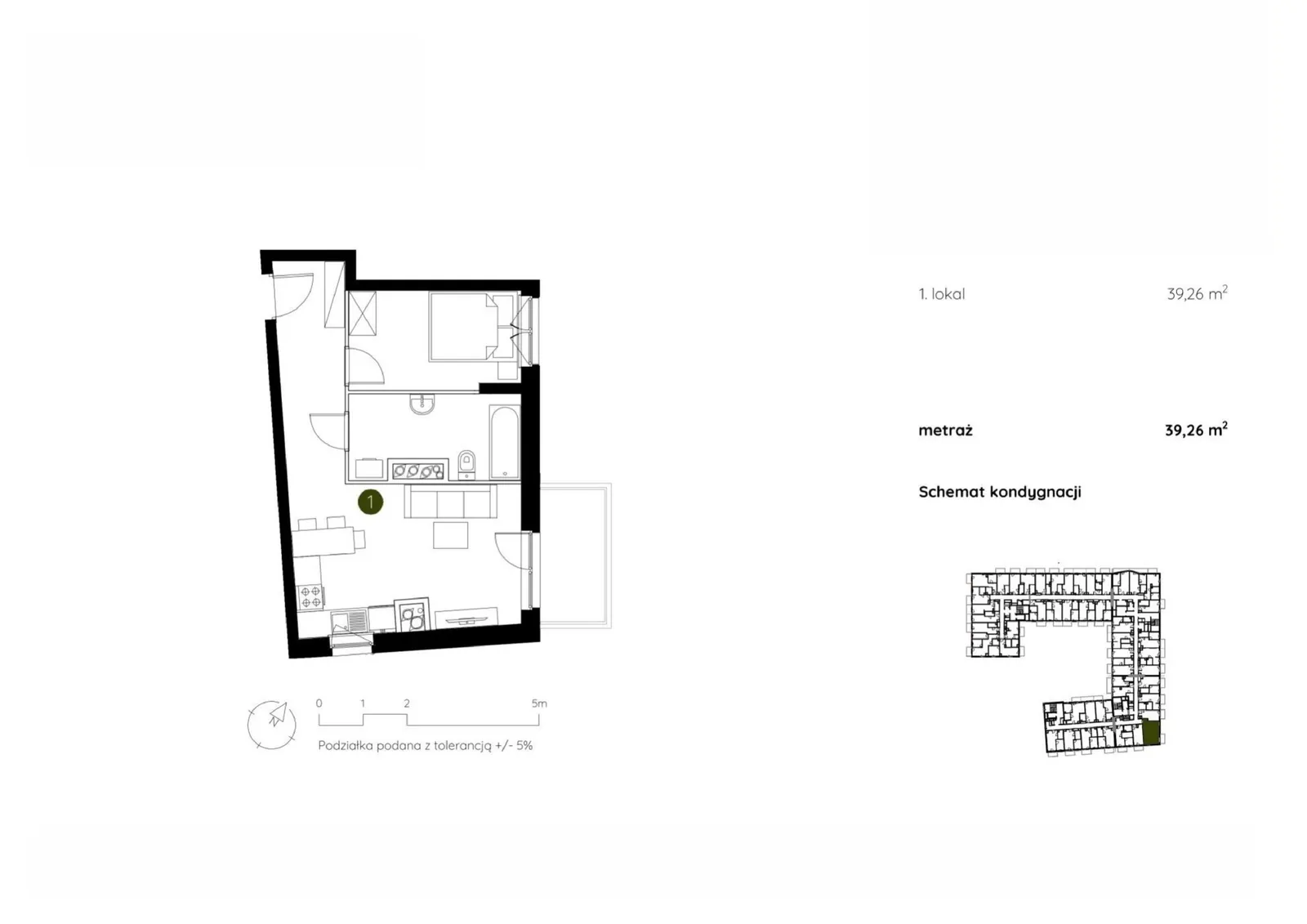 Floor plan: Apartment no. 2.B.4.09