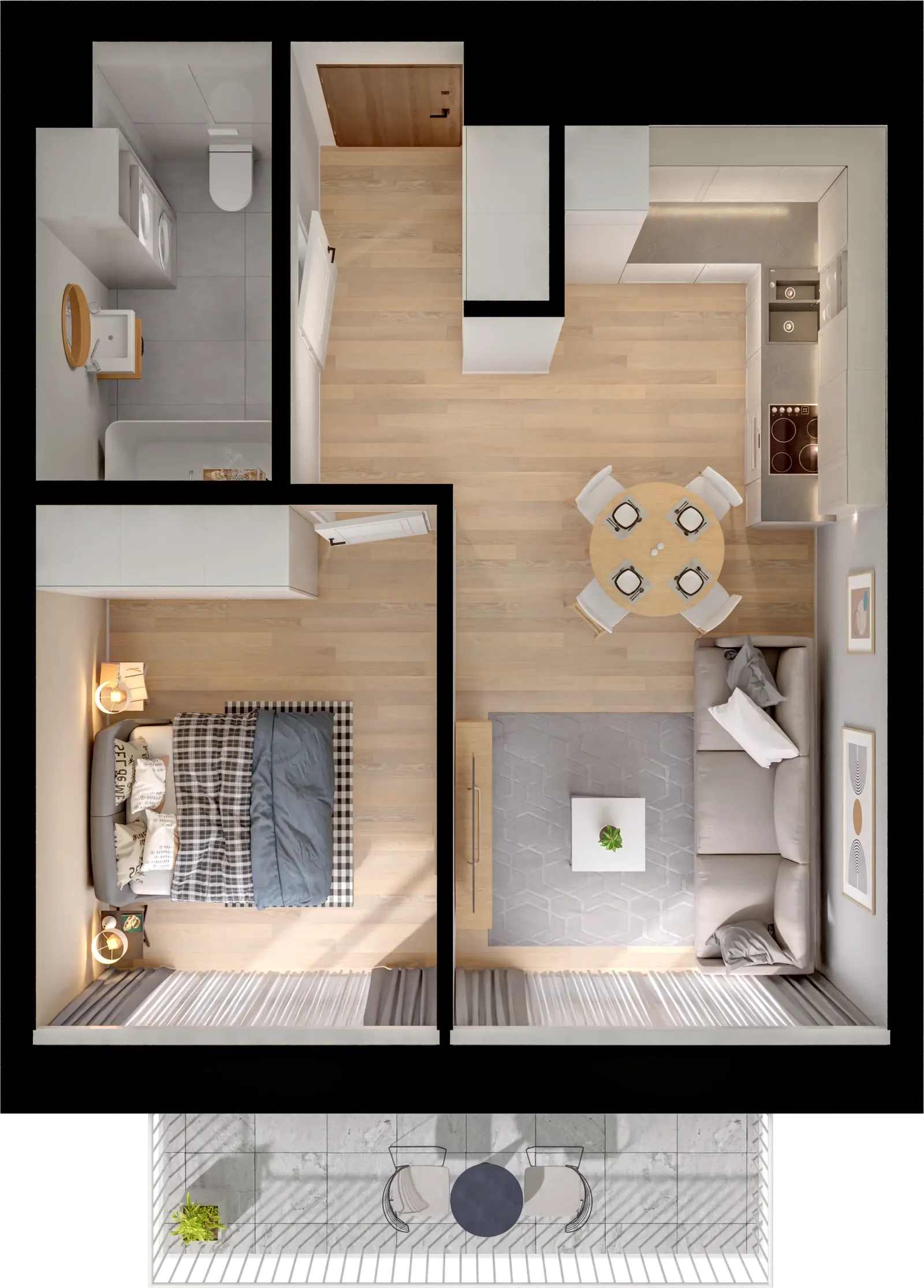Floor plan: Apartment no. I1.A.05.11