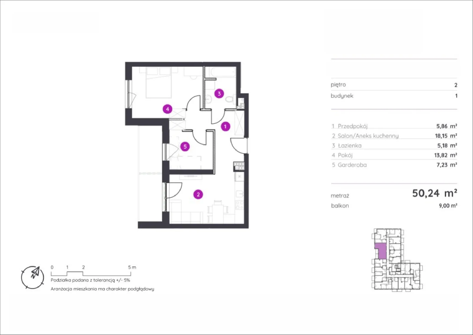 Floor plan: Apartment no. 1.A.2.11