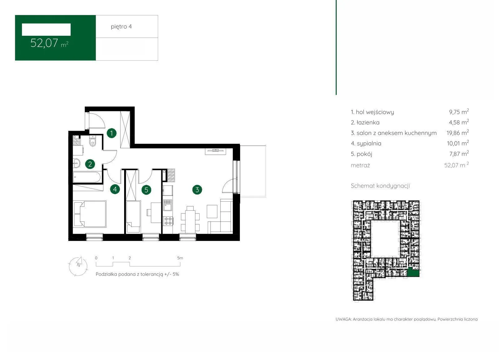 Floor plan: Apartment no. 1.B.4.09