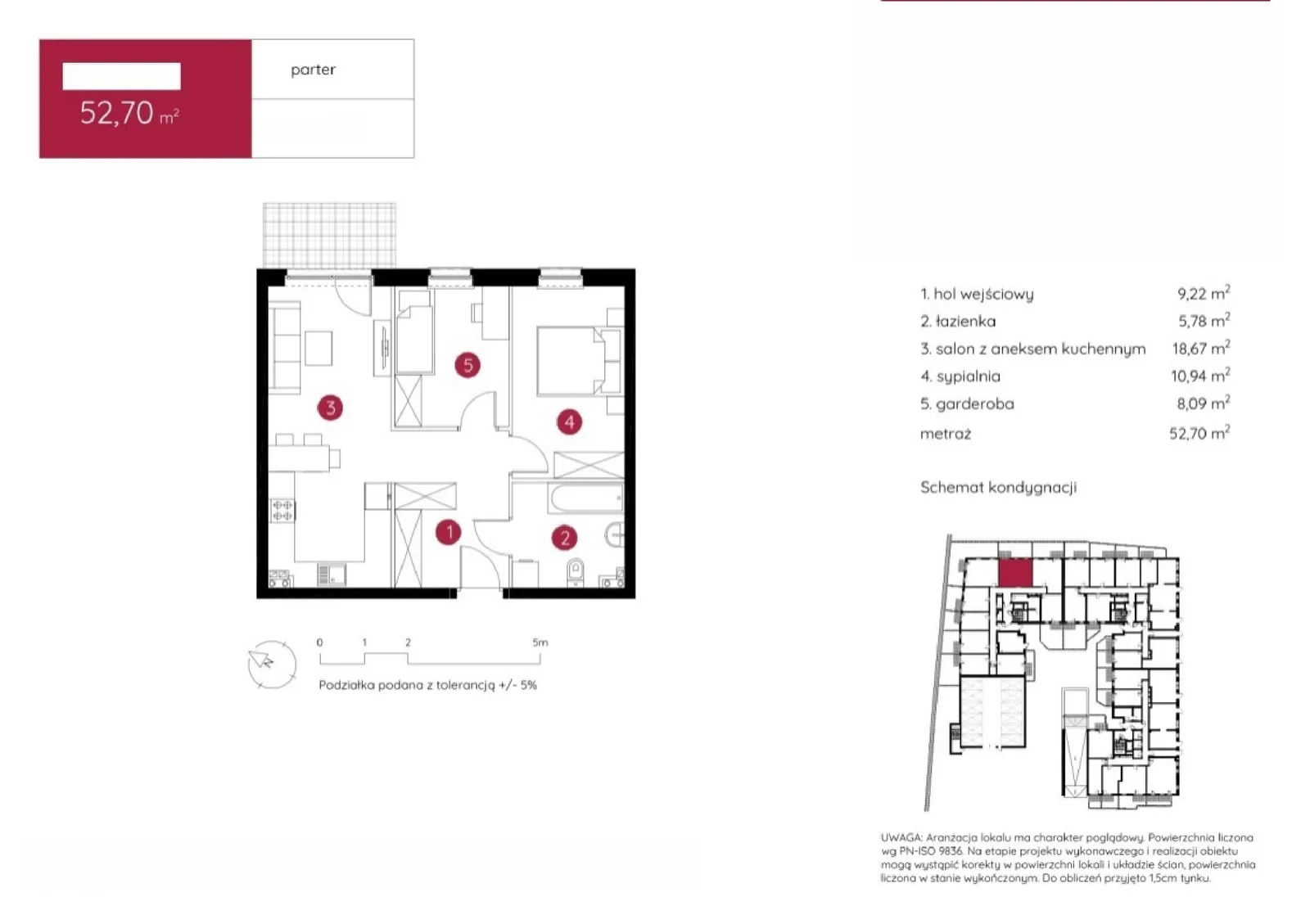 Floor plan: Apartment no. 1.C.0.07