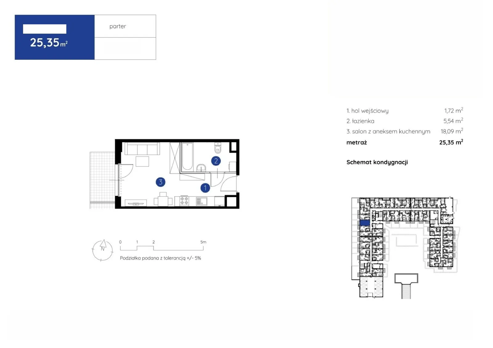 Floor plan: Apartment no. 1.B.0.04