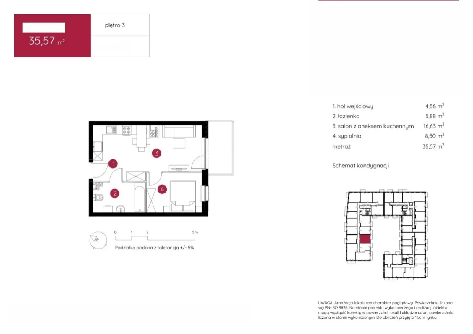 Floor plan: Apartment no. 1.C.3.03