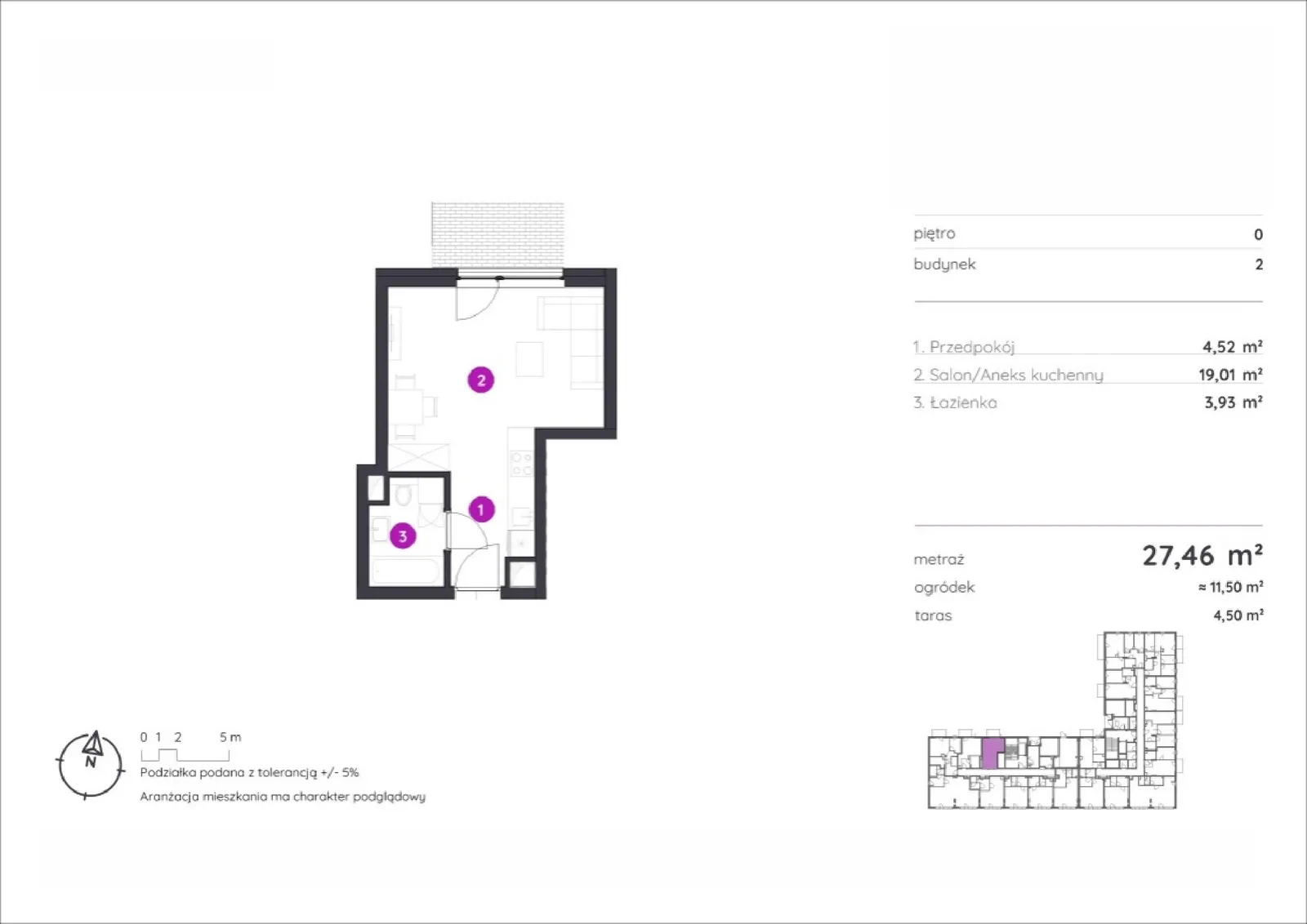 Floor plan: Apartment no. 2.A.0.03