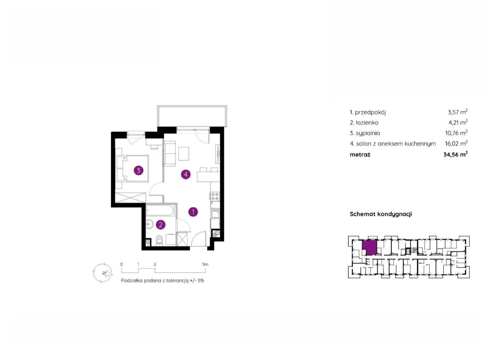 Floor plan: Apartment no. 2.A.2.11