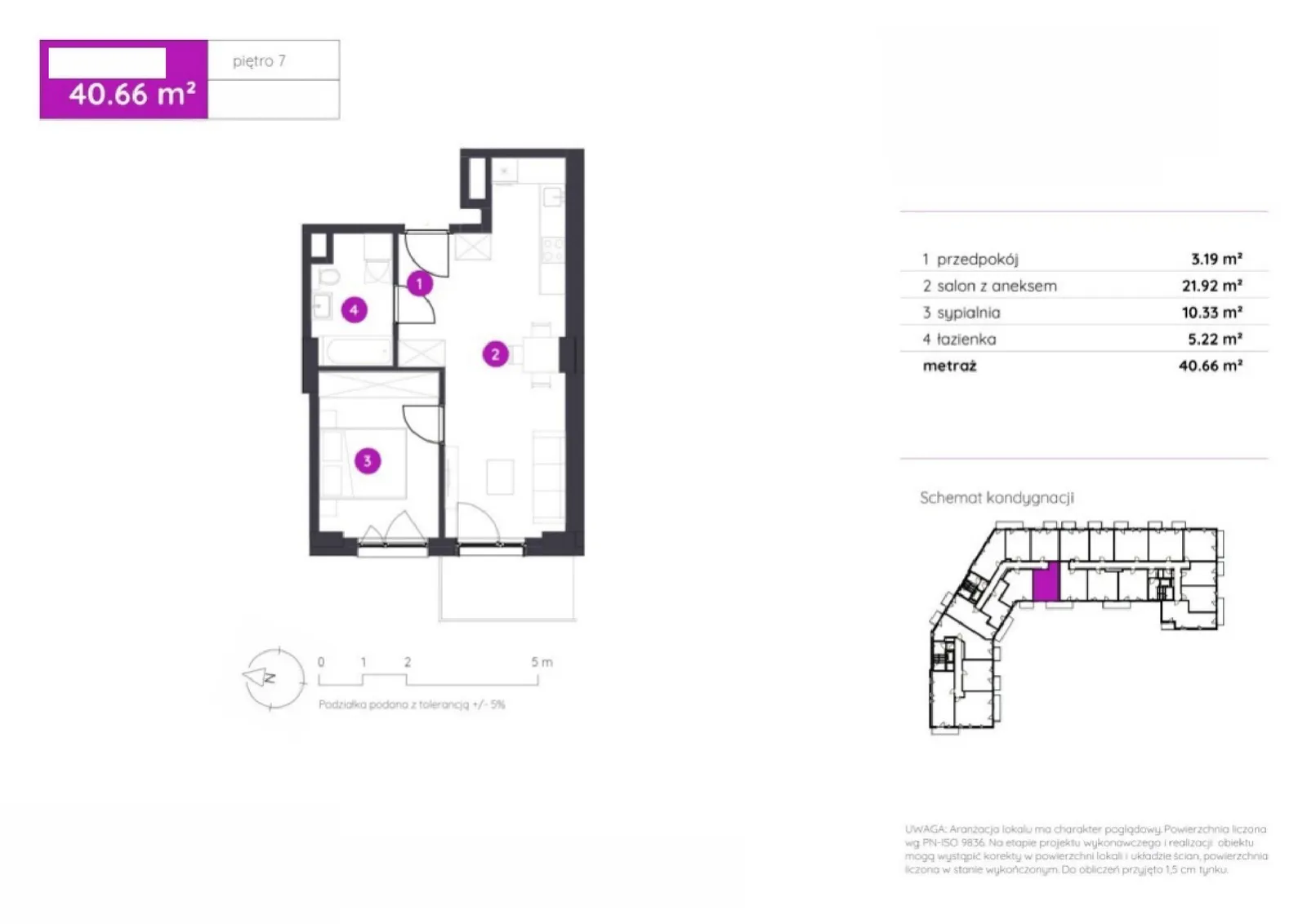 Floor plan: Apartment no. 2.B.7.04