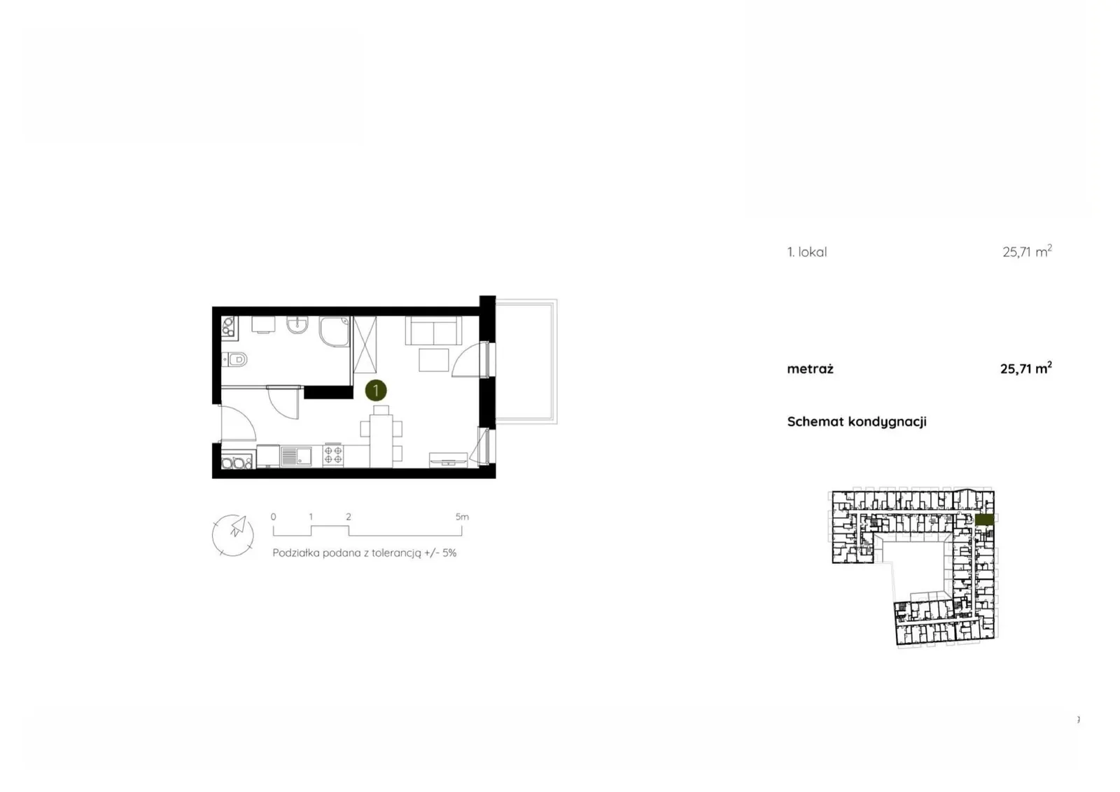 Floor plan: Apartment no. 2.C.1.10