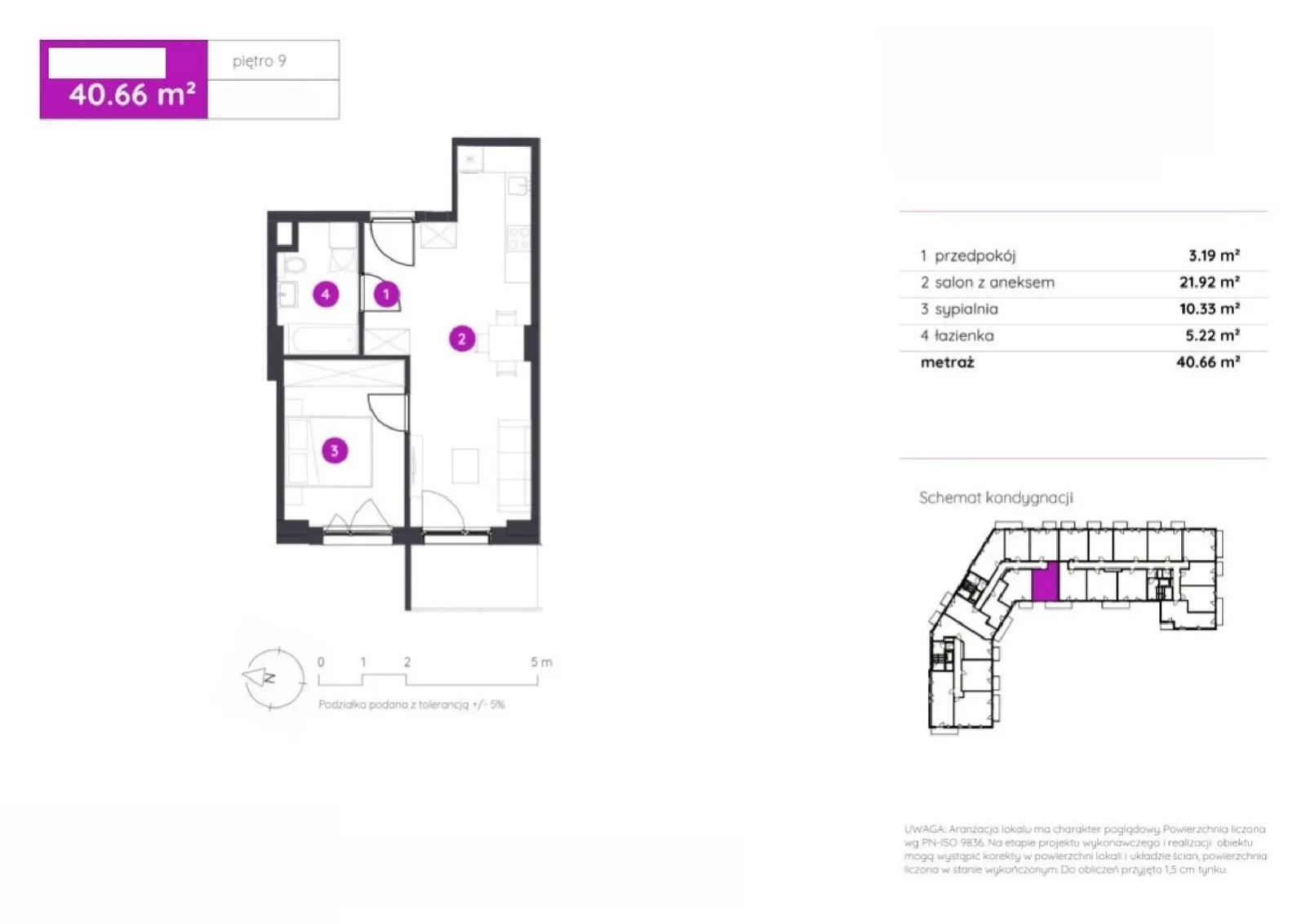 Floor plan: Apartment no. 2.B.9.04