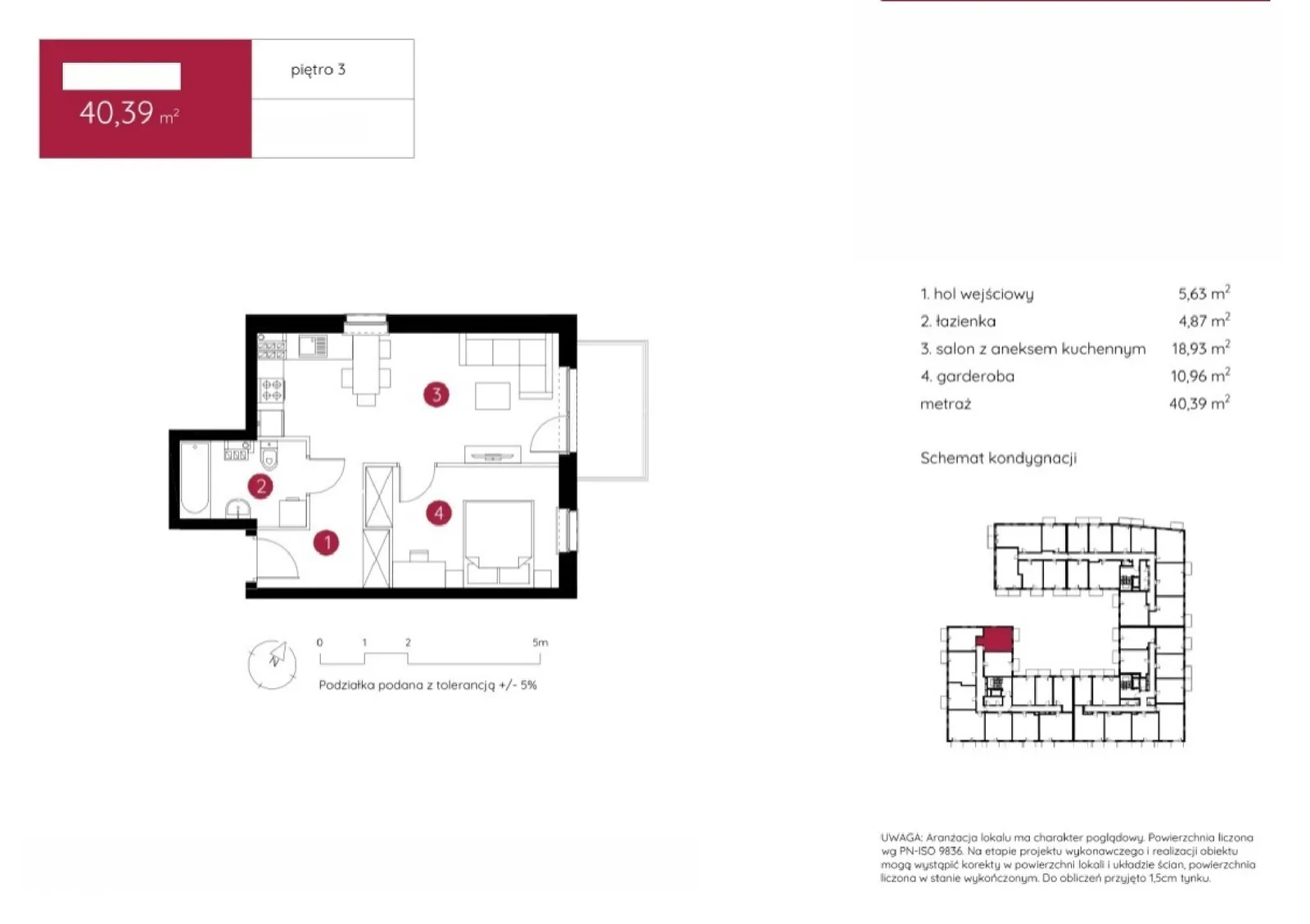 Floor plan: Apartment no. 1.A.3.11