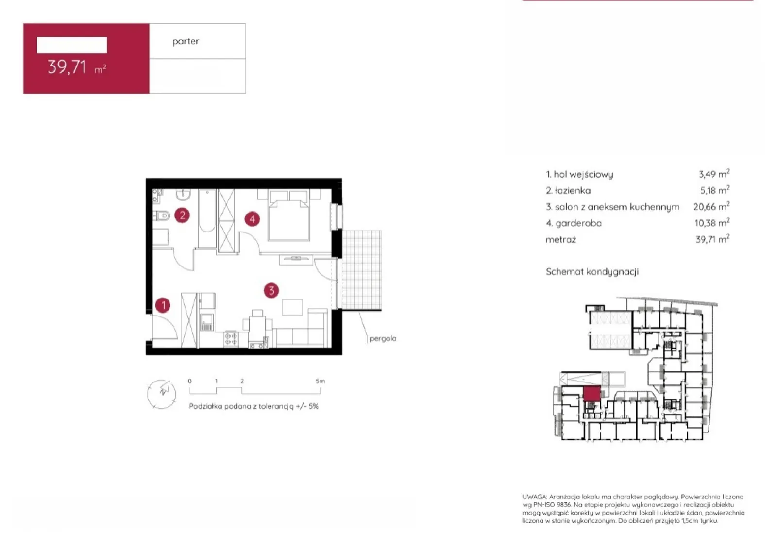 Floor plan: Apartment no. 1.A.0.07
