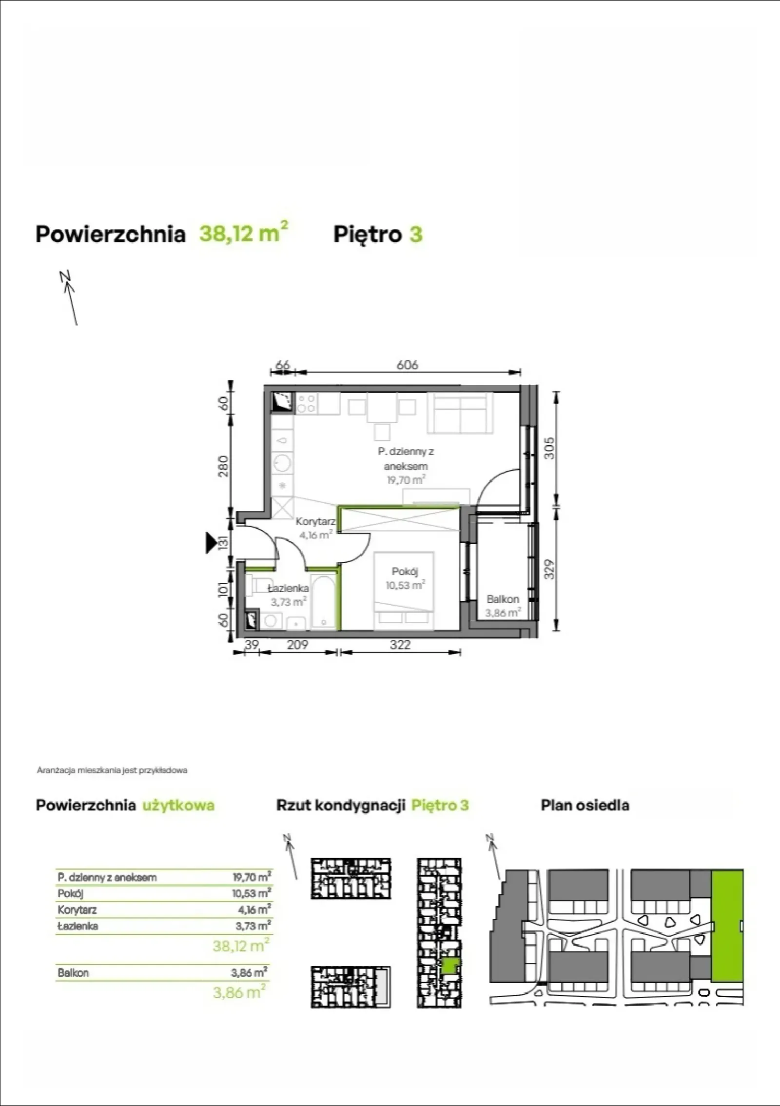 Rzut: Lokal B2/03/32, 2 pok.