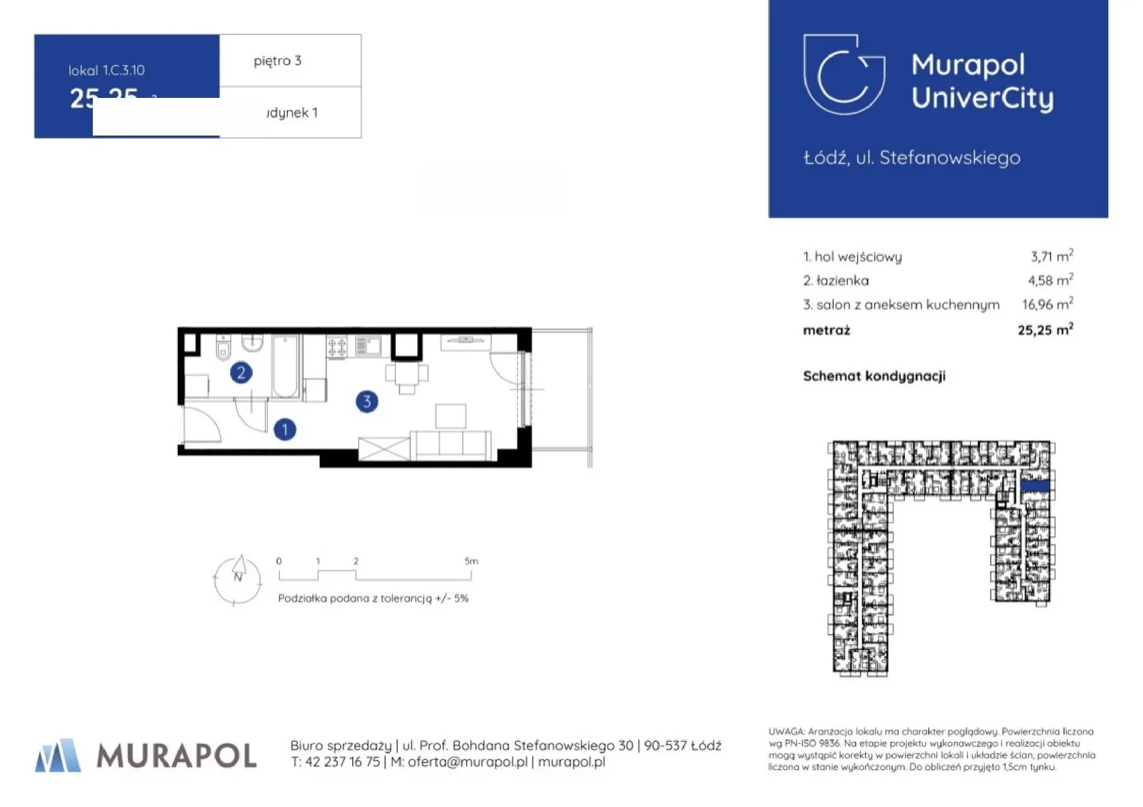 Floor plan: Apartment no. 1.C.3.10