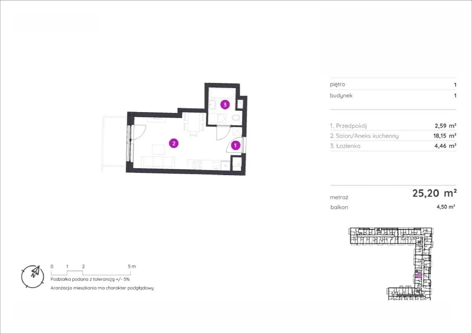 Floor plan: Apartment no. 1.C.1.10