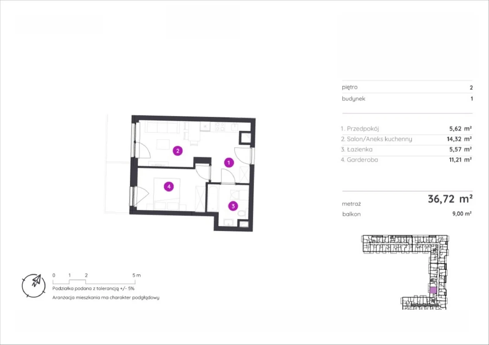 Floor plan: Apartment no. 1.C.2.09