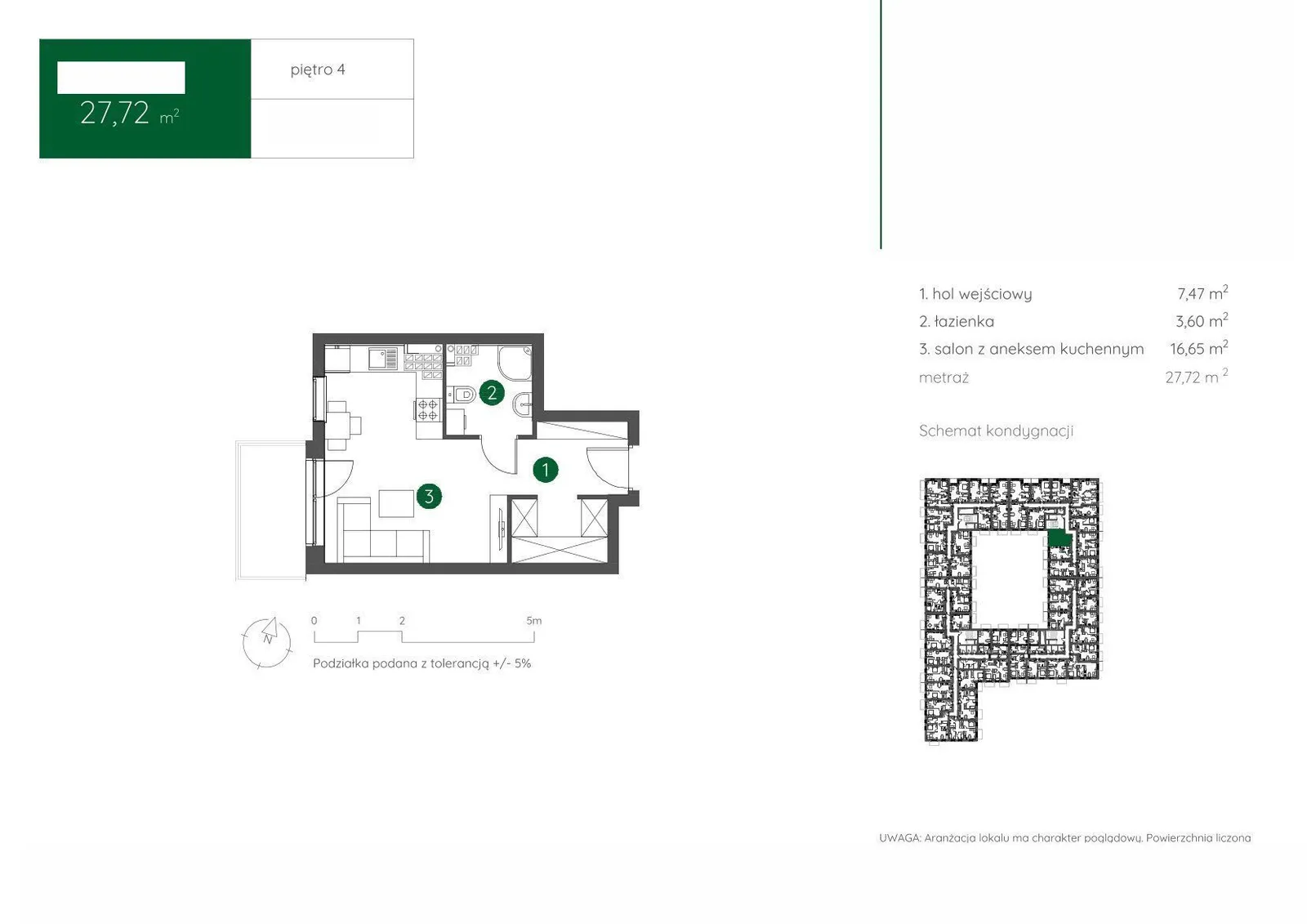 Floor plan: Apartment no. 1.C.4.13