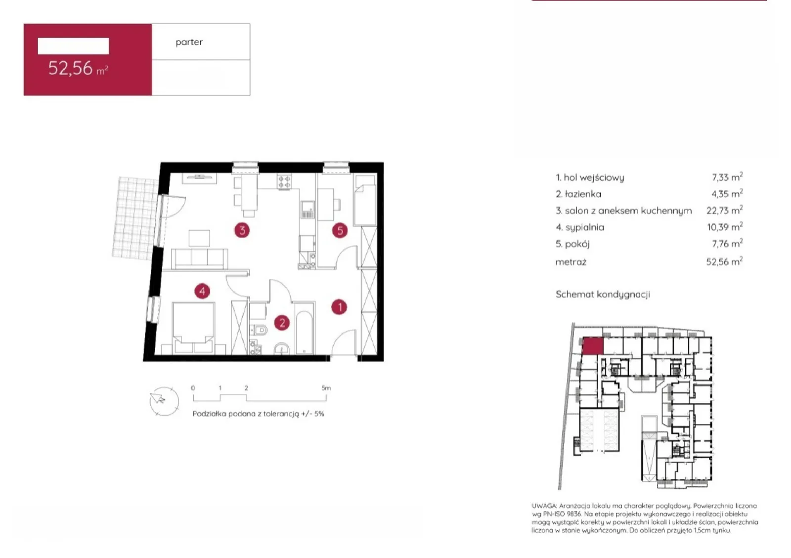 Floor plan: Apartment no. 1.C.0.06