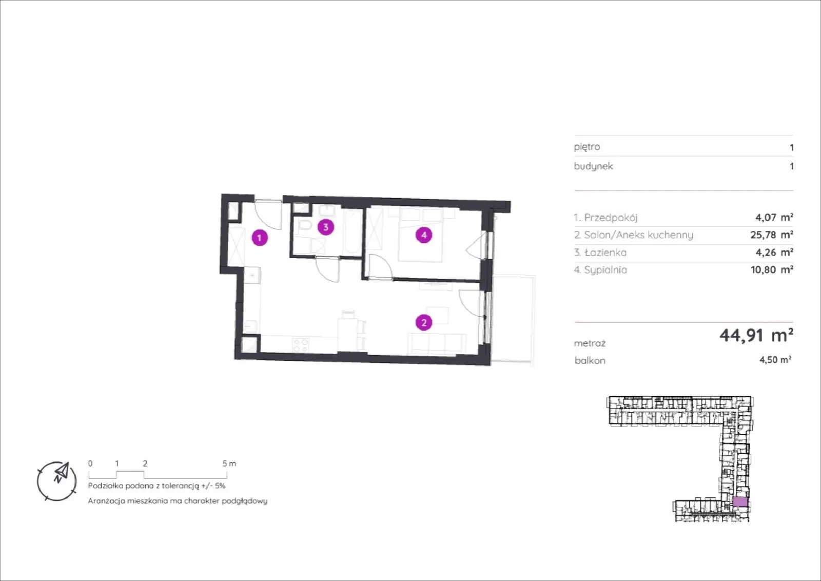 Floor plan: Apartment no. 1.C.1.08