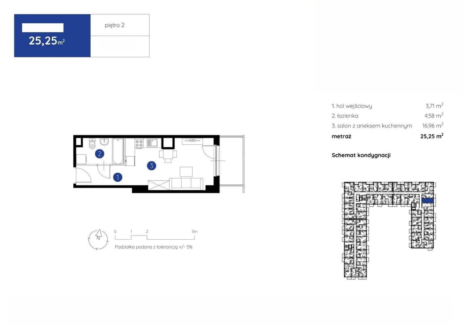 Floor plan: Apartment no. 1.C.2.10