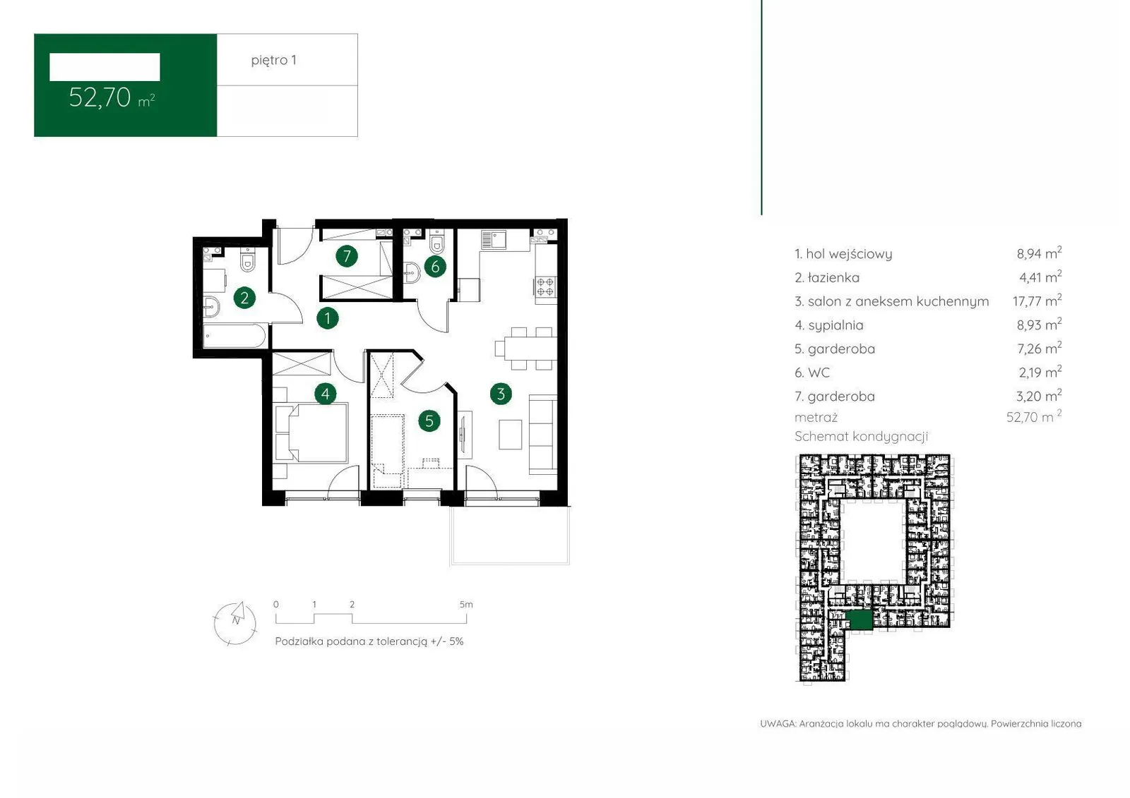 Floor plan: Apartment no. 1.A.1.03