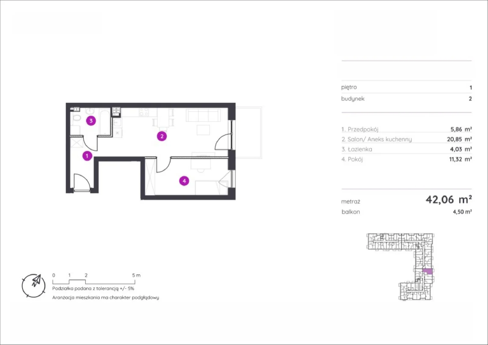 Floor plan: Apartment no. 2.C.1.02
