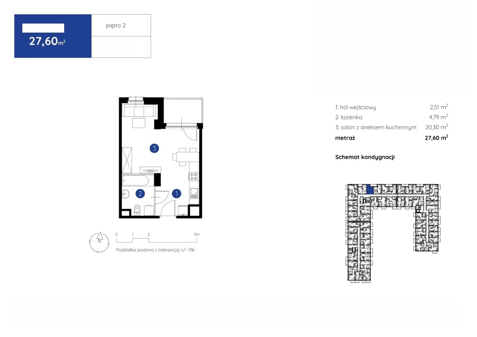 Floor plan: Apartment no. 1.B.2.10