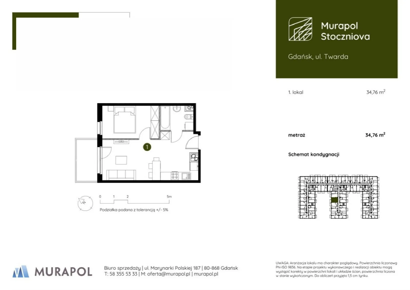 Floor plan: Apartment no. 3.D.1.06