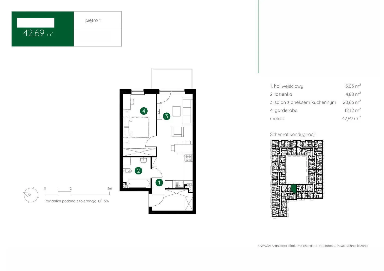 Floor plan: Apartment no. 1.A.1.02