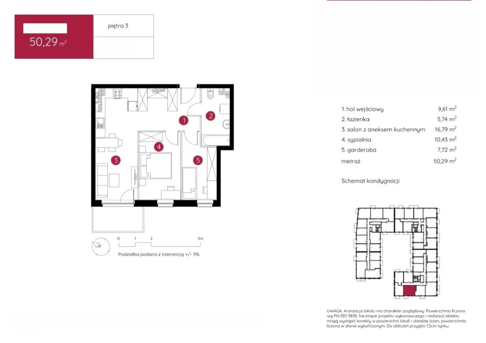 Floor plan: Apartment no. 1.A.3.09