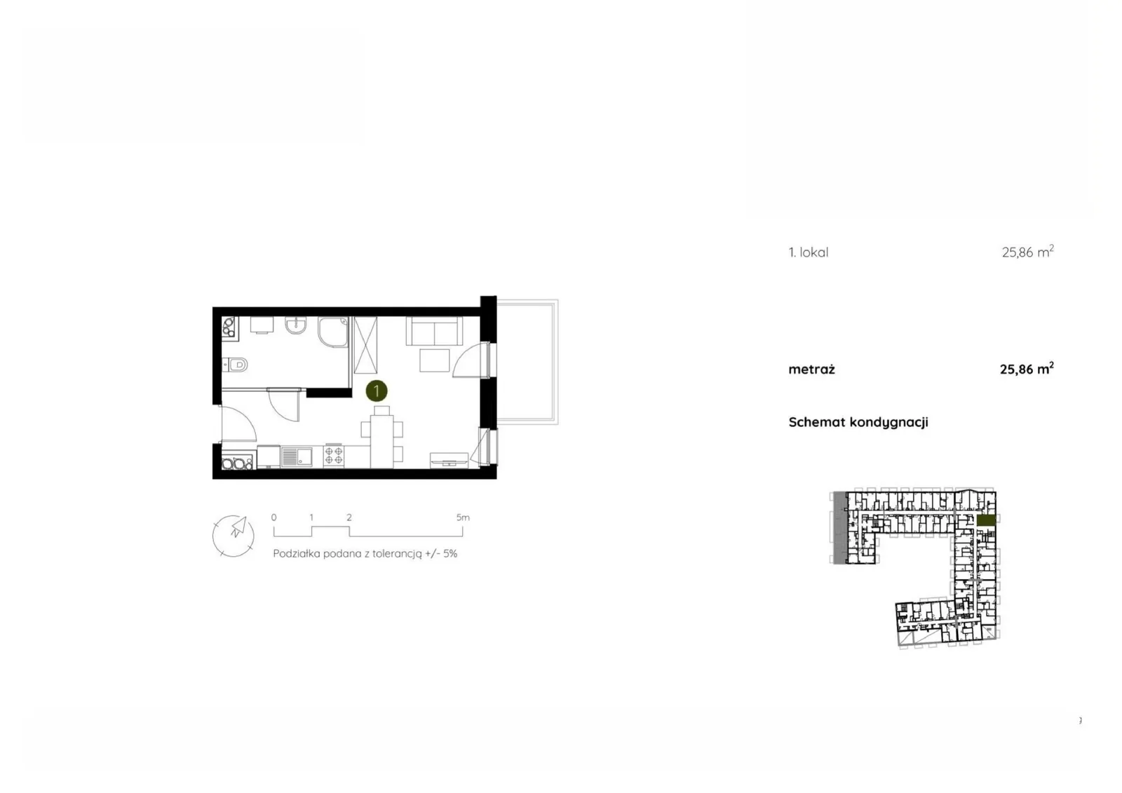 Floor plan: Apartment no. 2.C.6.10