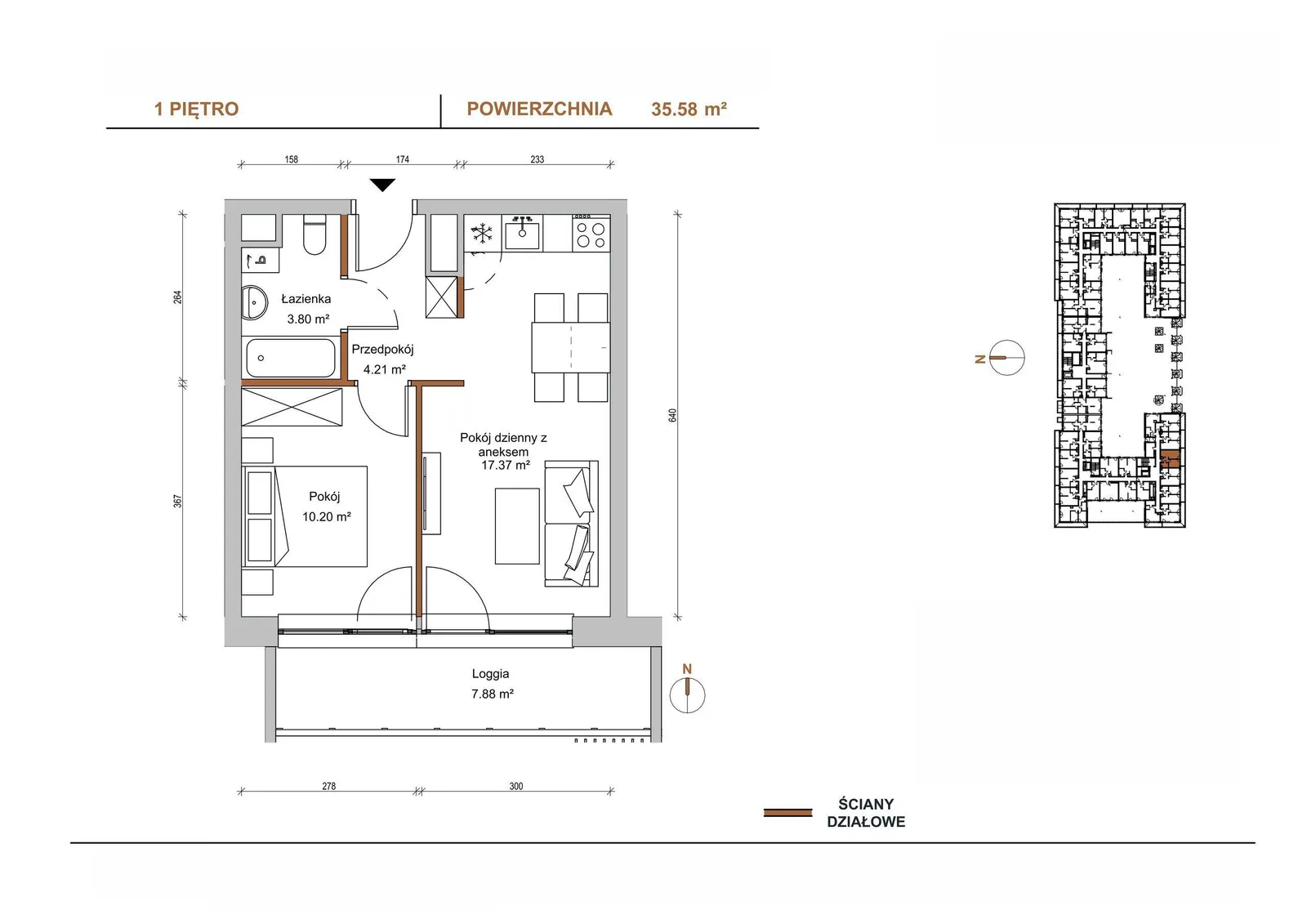 Floor plan: Apartment no. A/104