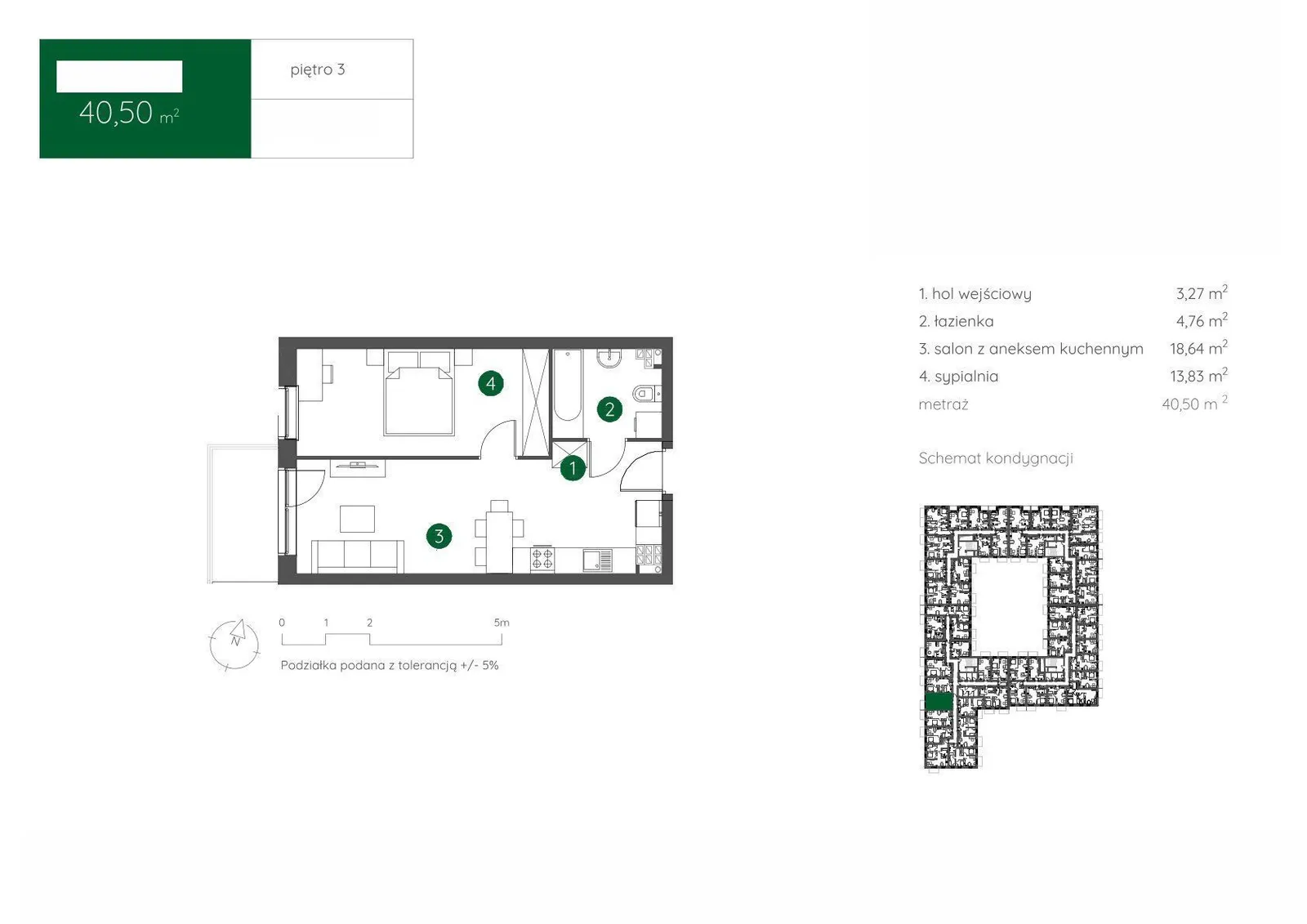 Floor plan: Apartment no. 1.A.3.10