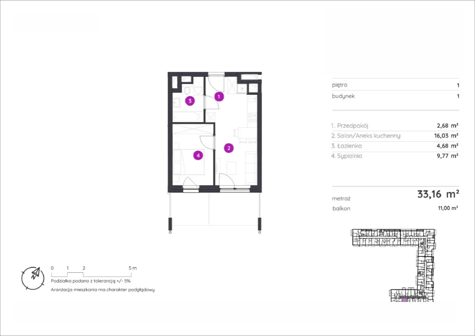 Floor plan: Apartment no. 1.D.1.06