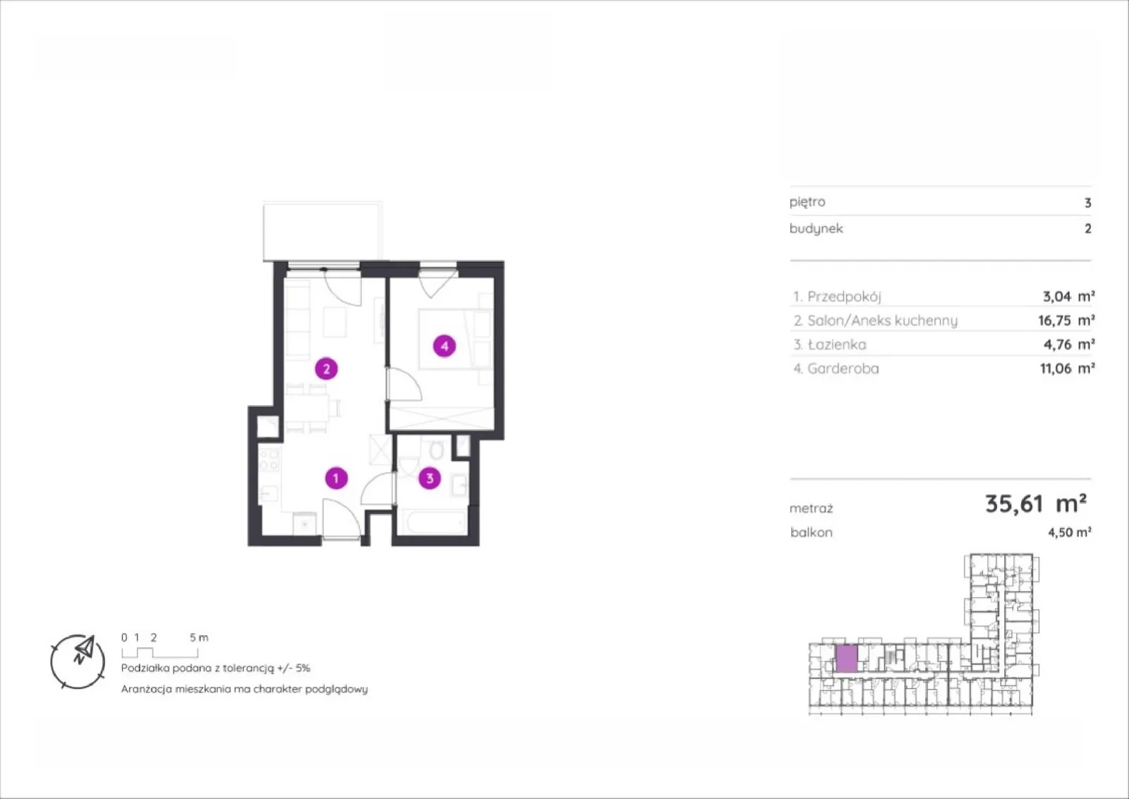 Floor plan: Apartment no. 2.A.3.10
