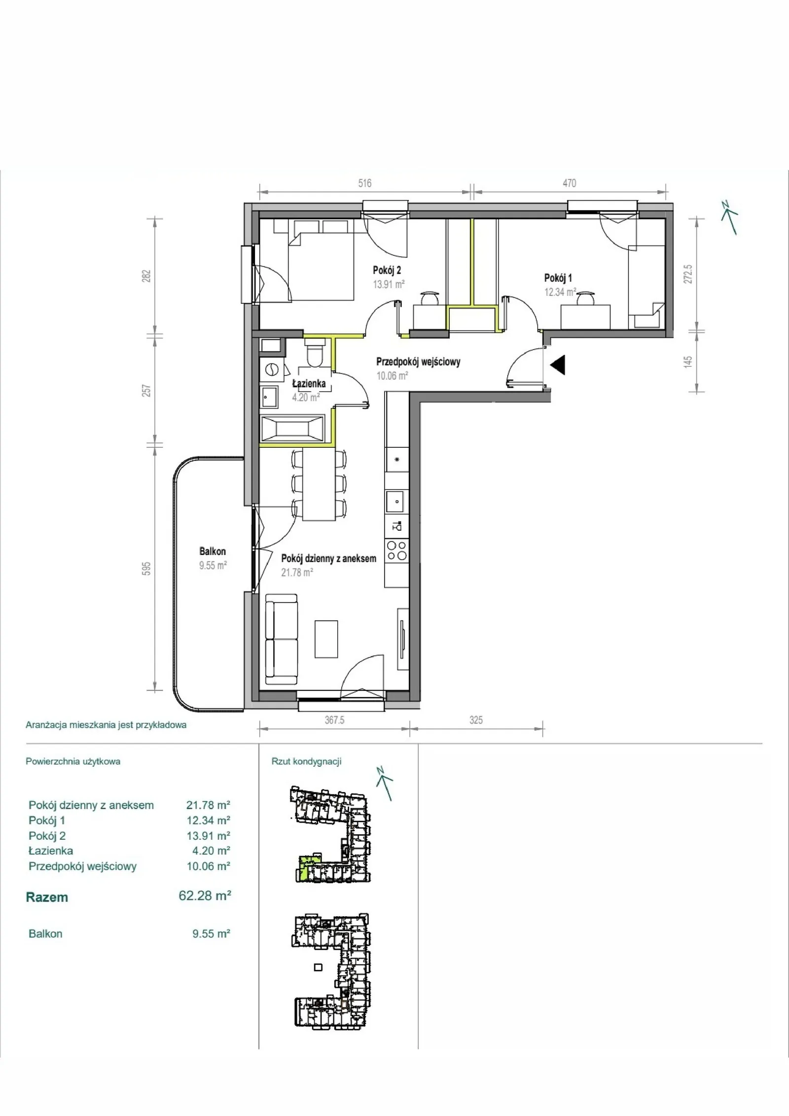 Floor plan: Apartment no. A/2/39
