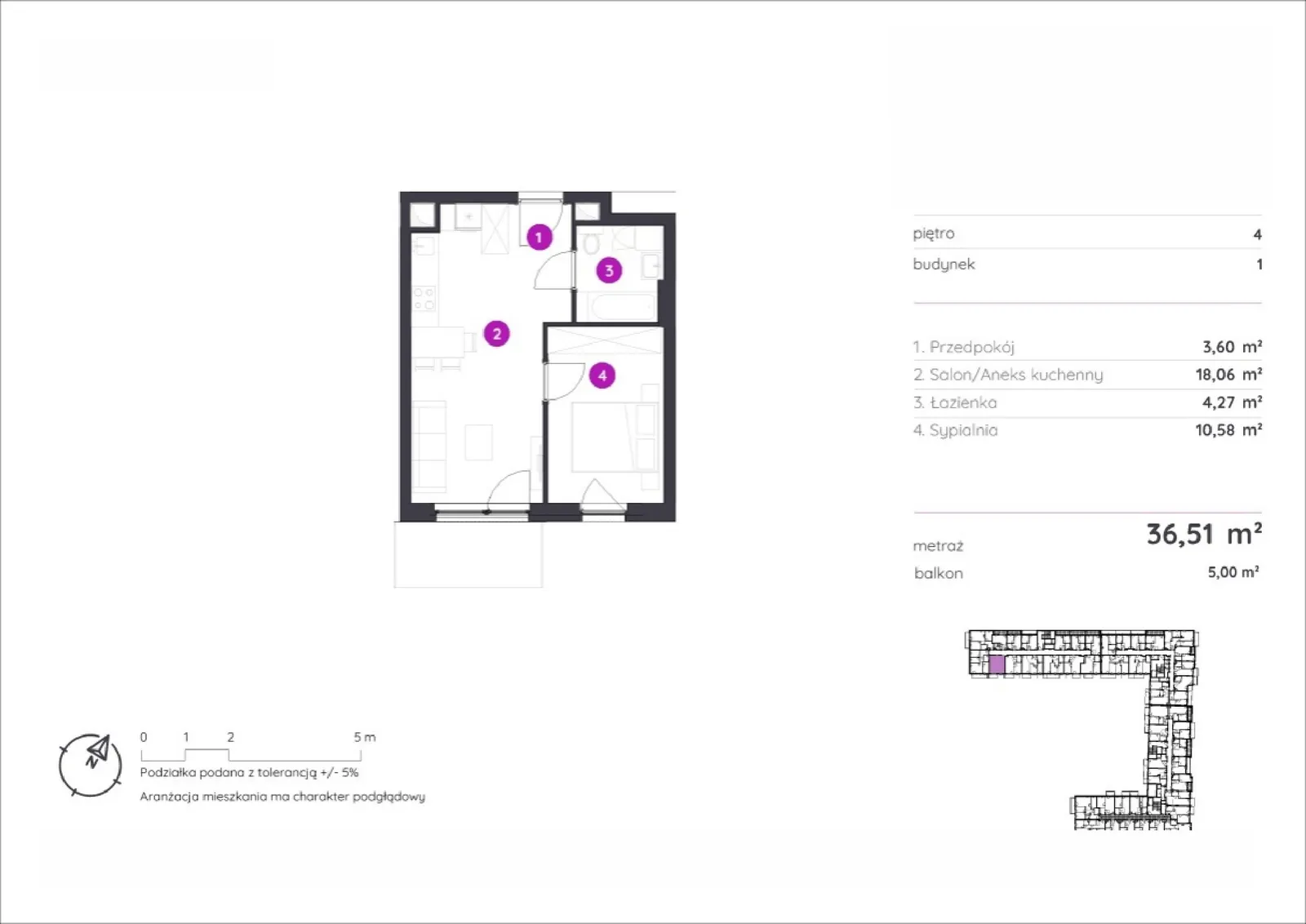 Floor plan: Apartment no. 1.A.4.09